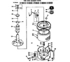 Kenmore 11072885120 tub and basket parts diagram