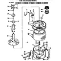 Kenmore 11072885820 tub and basket parts diagram
