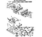 Kenmore 11072885620 top and console parts diagram