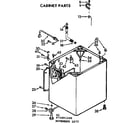 Kenmore 11072891600 cabinet parts diagram