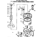 Kenmore 11072891600 tub and basket parts diagram