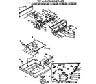 Kenmore 11073891200 top and console parts diagram