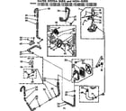 Kenmore 11072891400 top and console parts diagram