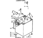 Kenmore 11072891210 cabinet parts diagram