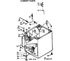 Kenmore 11072891820 cabinet parts diagram