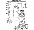 Kenmore 11073891120 tub and basket parts diagram