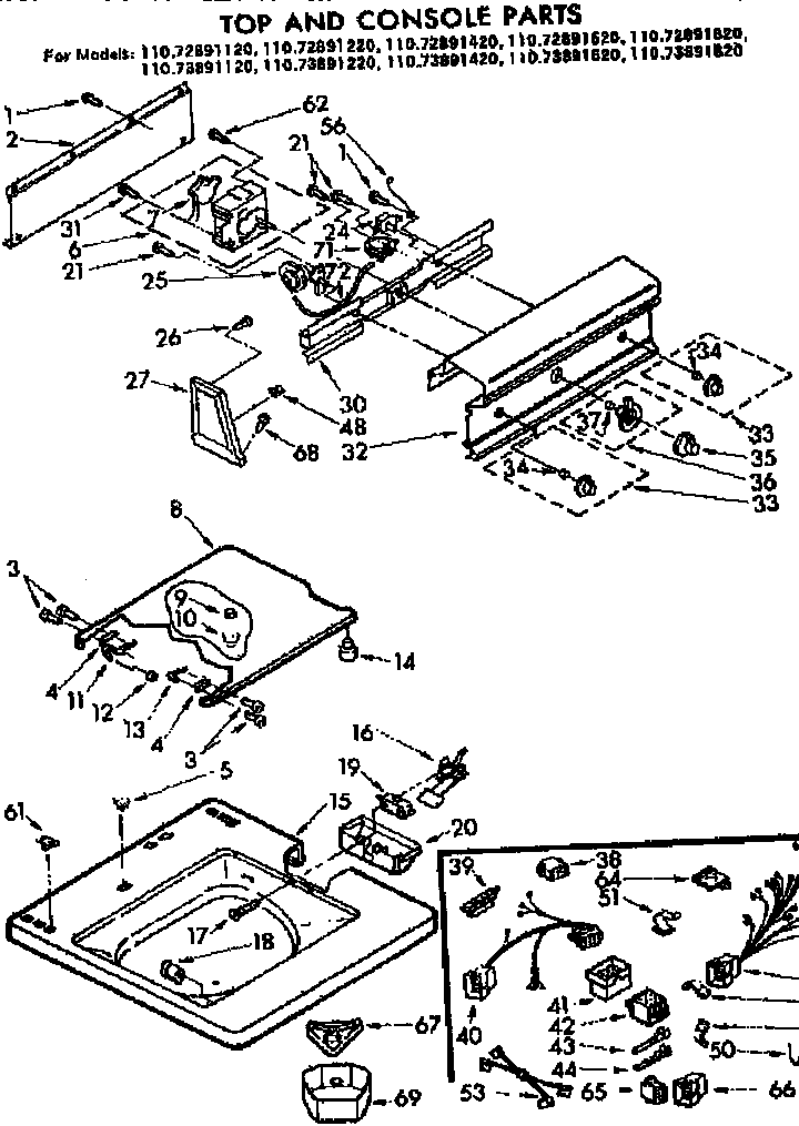 TOP AND CONSOLE PARTS