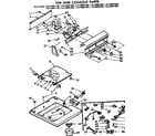 Kenmore 11072891220 top and console parts diagram