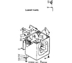 Kenmore 11073892600 cabinet parts diagram