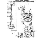 Kenmore 11073892600 tub and basket assembly diagram