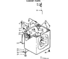 Kenmore 11073892410 cabinet parts diagram