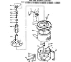 Kenmore 11073892210 tub and basket assembly diagram