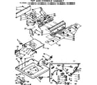 Kenmore 11073892610 top and console assembly diagram