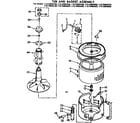 Kenmore 11073892220 tub and basket assembly diagram