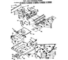Kenmore 11073892120 top and console parts diagram