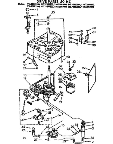 Drive parts 50 hz