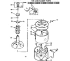 Kenmore 11073893100 tub and basket parts diagram