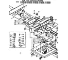 Kenmore 11072893800 top and console parts diagram