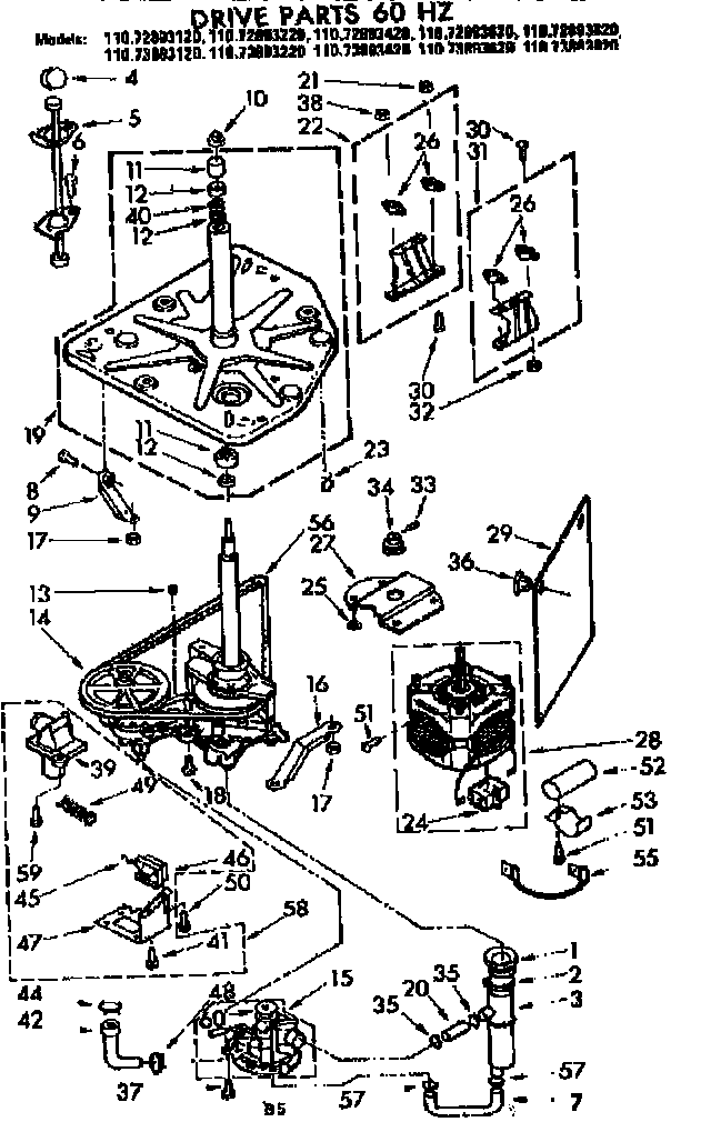 DRIVE PARTS 60 HZ