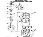 Kenmore 11072893120 tub and basket parts diagram