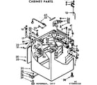 Kenmore 11072894600 cabinet parts diagram