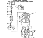 Kenmore 11072894600 tub and basket assembly diagram