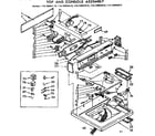 Kenmore 11072894110 top and console assembly diagram