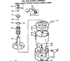 Kenmore 11072894620 tub and basket assembly diagram