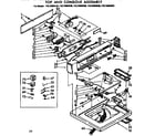 Kenmore 11072894620 top and console assembly diagram