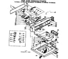 Kenmore 11072894130 top and console parts diagram