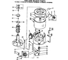 Kenmore 11072894230 tub and basket parts diagram