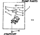 Kenmore 11072894630 pump parts diagram
