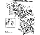 Kenmore 11072894640 top and console parts diagram