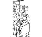 Kenmore 11072940100 cabinet parts diagram