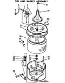 Tub, basket, and agitator