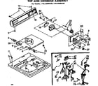 Kenmore 11072940100 top and console assembly diagram