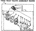 Kenmore 11073940100 two way valve assembly suds diagram