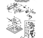 Kenmore 11073940110 top and console parts diagram