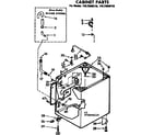 Kenmore 11072940110 cabinet parts diagram