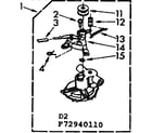 Kenmore 11072940110 pump parts diagram