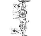 Kenmore 11073940110 tub and basket parts diagram