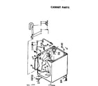 Kenmore 11072950100 cabinet parts diagram
