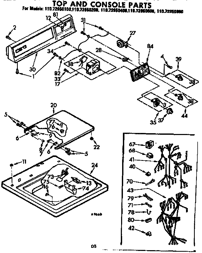 TOP AND CONSOLE PARTS