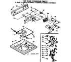 Kenmore 11072950810 top and console parts diagram