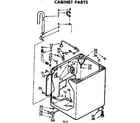 Kenmore 11072950410 cabinet parts diagram