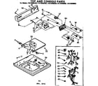 Kenmore 11072950120 top & console parts diagram
