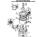 Kenmore 11072950420 tub and basket parts diagram