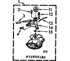 Kenmore 11073955410 non-suds pump parts diagram
