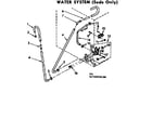 Kenmore 11073955130 water system suds only diagram