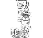 Kenmore 11072960100 tub and basket parts diagram